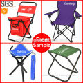 Outdoor hiking fishing lawn portable pocket folding chair with 3 leg stool green